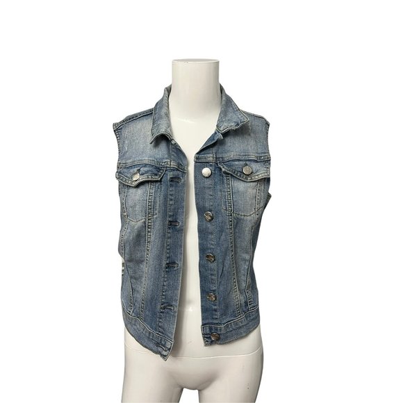 Jessica Simpson Y2K denim vest size: Medium